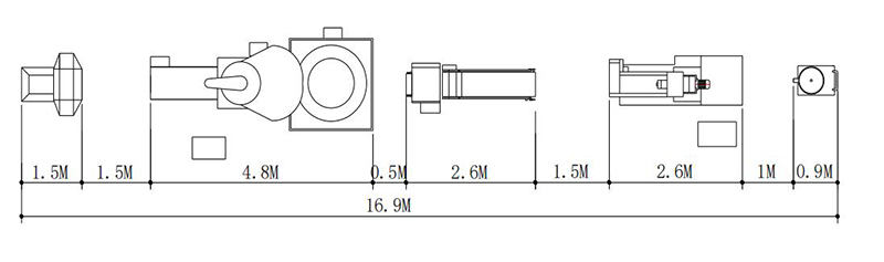 Schematic diagram of production line