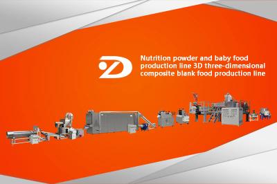 Food twin screw extruder protein and fiber production line